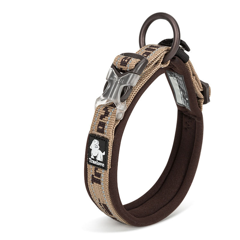 SnuggleBugSupply Dog Training Collar in use, providing effective training for dogs of all sizes and breeds. Brown