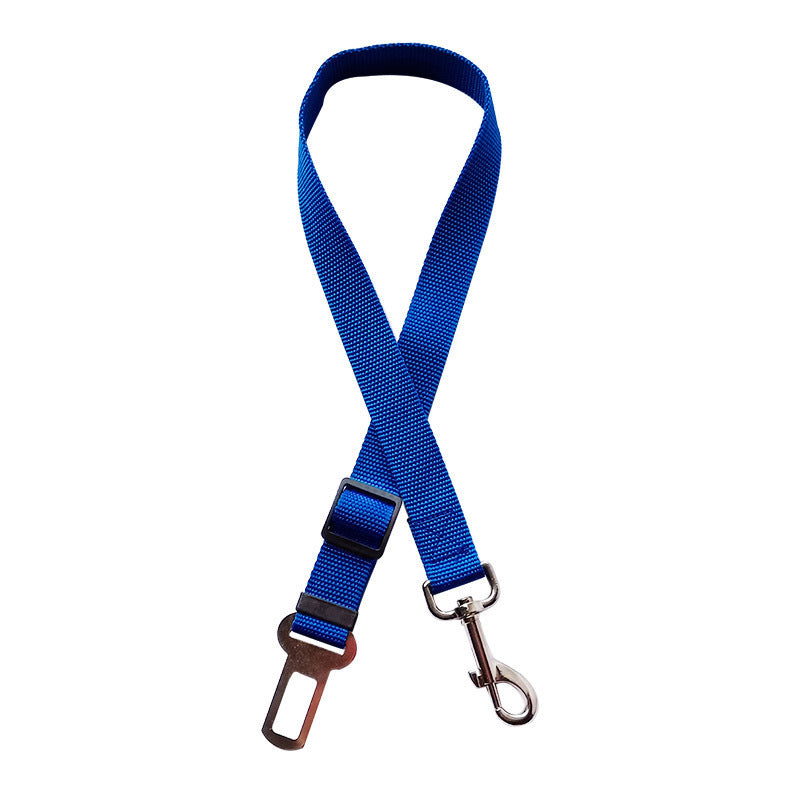 The Snugglebugsupply's, Adjustable Pet Leash Vehicle Seat Belt Product, Variant color: blue. 