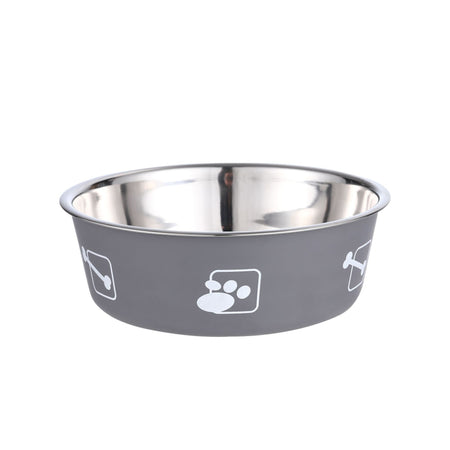 a display image of snugglebugsupply's Pet Stainless Steel Food Bowl