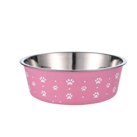 a display image of snugglebugsupply's Pet Stainless Steel Food Bowl