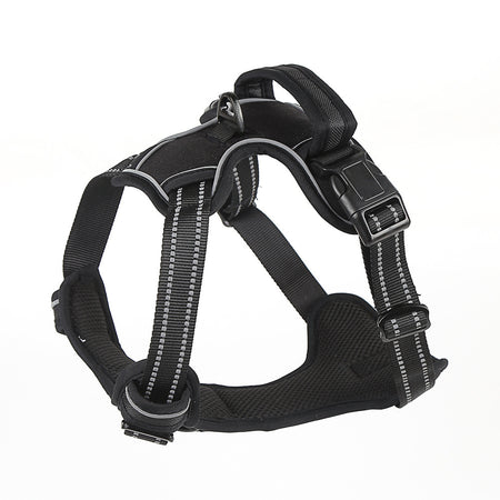 A image of Snugglebugsupply pet harness, variant color: black. 