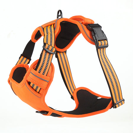 A image of Snugglebugsupply pet harness, variant color: orange.