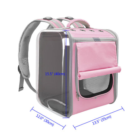 SnuggleBugSupply Breathable Pet Travel Bag with a cat inside, showcasing its lightweight and portable design.