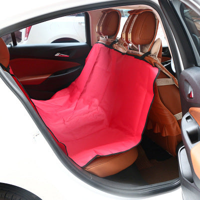 A display image of the Snugglebugsupply's Pet Cushion Seat laid inside a car 