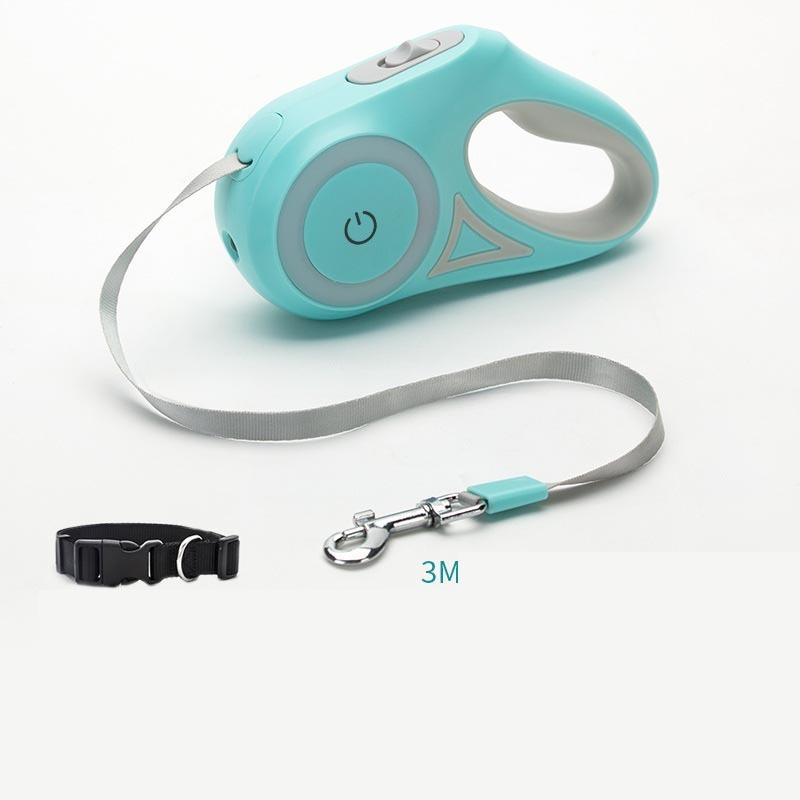 A descriptive image of the Snugglebugsupply's Pet Automatic Retractable Leash