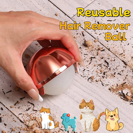 SnuggleBugSupply reusable hair remover ball, perfect for tackling lint and fur on furniture.