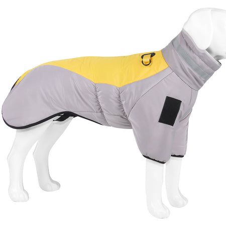 SnuggleBugSupply thickened reflective pet jacket, perfect for cold weather and nighttime safety