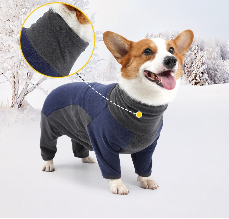 SnuggleBugSupply dog winter apparel, featuring a padded jacket for maximum warmth